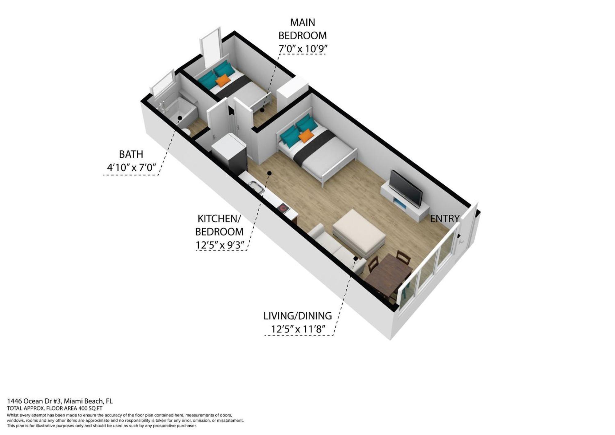 Beachy 1 B/R, W/2 Queen Beds, On Ocean Drive Beach Miami Beach Dış mekan fotoğraf